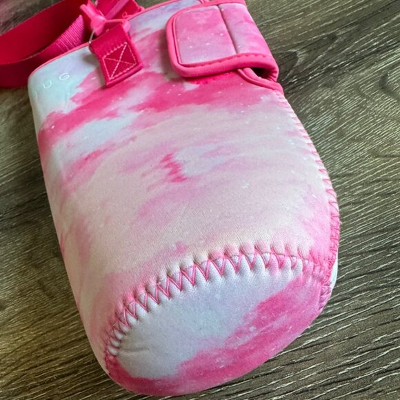 Hydro Jug Pink Tone Tie Dye Classic Bottle/Jug Insulated Sleeve with Strap - Picture 5 of 8